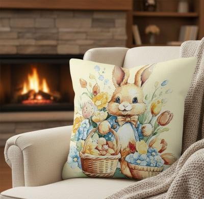 Великденска калъфка от жакард - Веселото зайче