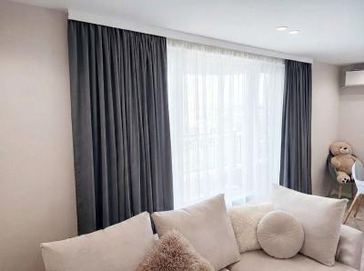 Готови плътни пердета - сиво, млечносиво, графит