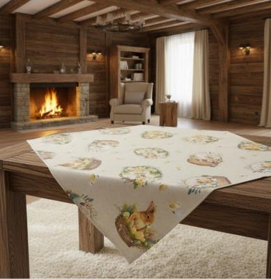 Великденски карета за маса с празнични кошнички, зайчета, пиленца и много цветя