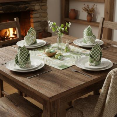 Комплект салфетки с пролетен великденски десен – 43×43 см