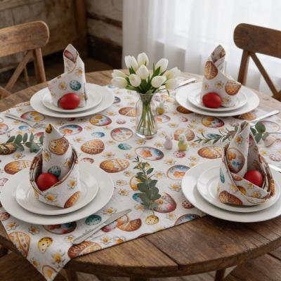 Салфетки от плат за Великден с декоративни яйца и пролетни мотиви
