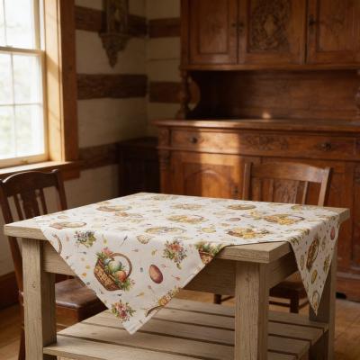 Класическо великденско каре от с фини празнични мотиви – 90×90 см