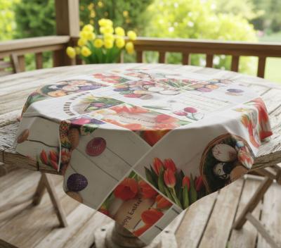 Лалета и боядисани яйца - великденско каре