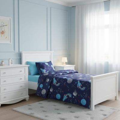 Детски спален комплект „Космическо приключение“ – ранфорс памук