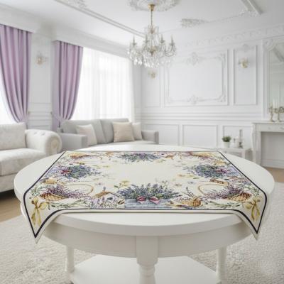 Жакардово каре с кошнички лавандула 95×95 см