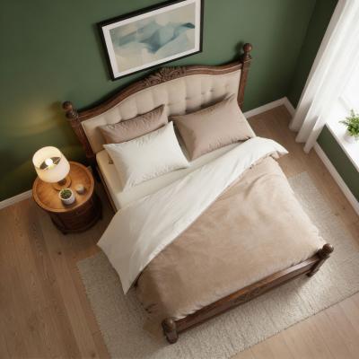 Олекотена завивка  - екрю нюанс и капучино