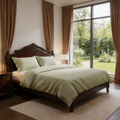 Спален комплект от сатениран памучен крепон