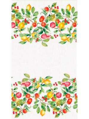 Покривка за маса с десен клонки с плодчета - памук и полиестер