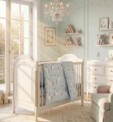 Олекотена завивка за бебета - синя