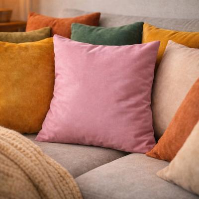 Калъфка за декоративна възглавница - пепел от рози, 45х45