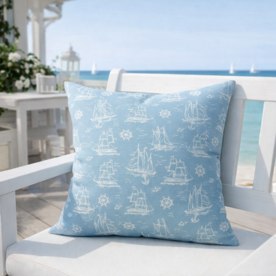 Декоративни калъфки с морски мотиви и рустик усещане – свежест, която носи уют