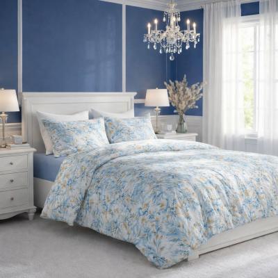 Памучен спален комплект с романтичен десен, ранфорс