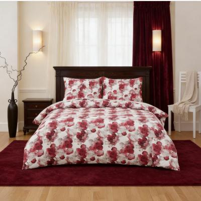 Бохемска романтика в бордо – спален комплект от ранфорс