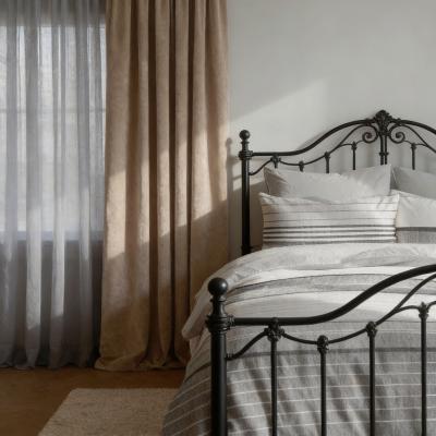 Памучен спален комплект от ранфорс - хармония в сиво