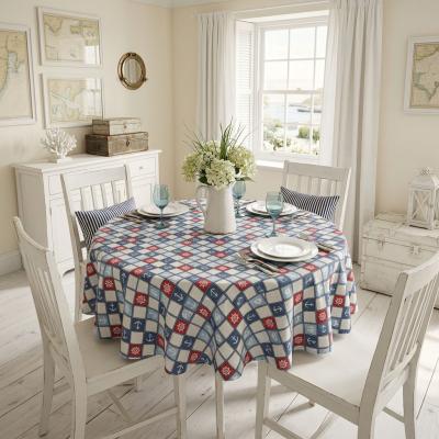 Покривка за маса - каре с тематични морски мотиви