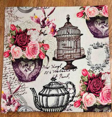 Декоративни калъфки с винтидж акцент  - изкуствен лен