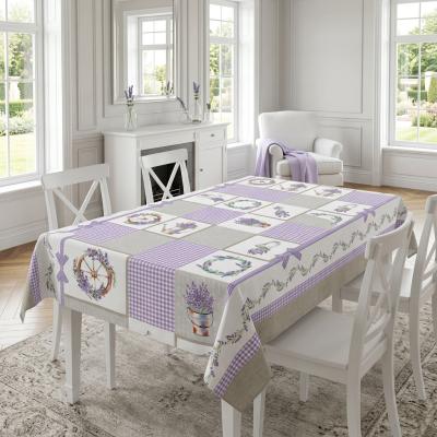 Покривка за маса с лавандулов десен в стил Прованс