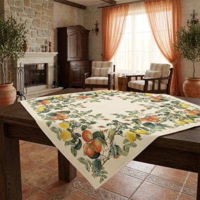 Жакардово каре с лимони и портокали – свежестта на южното море