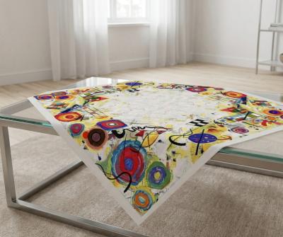 Жакардово каре за маса - Музика и Геометрия