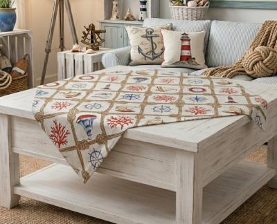 Каре с морски мотиви 90x90 см – настроението на вълните у дома