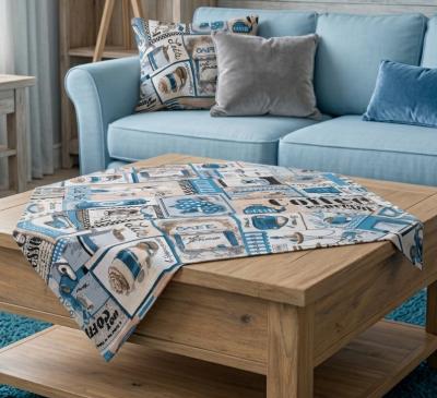 Артистично каре за маса Синьото кафене - за заведения и за дома