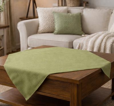 Зелени покривки за маса от изкуствен лен