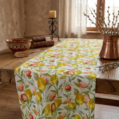 Покривки за маса - екзотична щампа с лимони и маслини