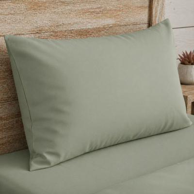 Калъфка за възглавница - едноцветна памучна, в цвят каки