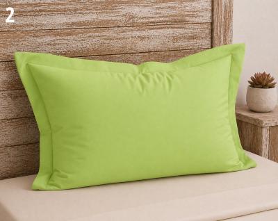 Светло зелени калъфки за възглавница - памучни, български - лайм