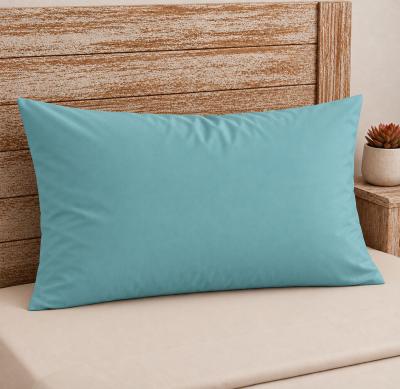 Памучни калъфки за възглавница - едноцветни, светъл петрол