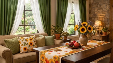 Слънчогледи в интериора - изкуството да поканиш лятото
